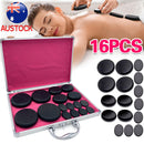 16PCS Hot Stone Heater Kit w/ Carry Case AU Plug Hot-Stones Spa Massage Heat Box