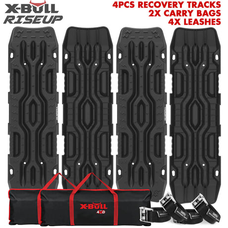 X-BULL Recovery Tracks Boards 4PCS 12T Sand Snow Mud tracks 4WD Car Truck RISEUP