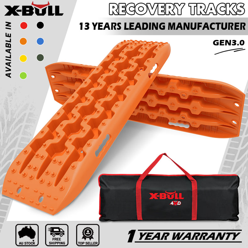 X-BULL 4WD Recovery Tracks Boards 10T 2PCS Snow Mud Essential Car Vehicle With Carry Bag