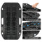 X-BULL Mini Recovery Tracks Traction Boards Sand Mud Snow 4WD 4x4 Vehicle 1 Pair Black