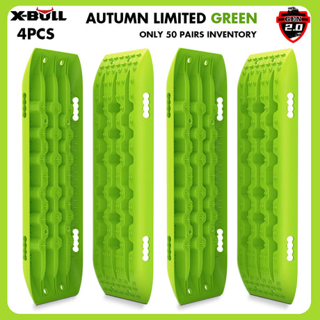 X-BULL Recovery Tracks Boards 10T 4PCS 2Pairs Truck Snow Mud 4WD Offroad Gen2.0 91cm Green