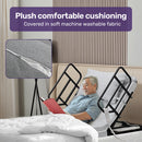 Equipmed Electric Adjustable Bed, Backrest and Leg Adjustment German-Engineered Power Lifting with Remote Control, Grey