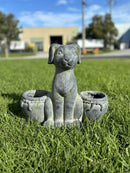 Dog with pots Planter