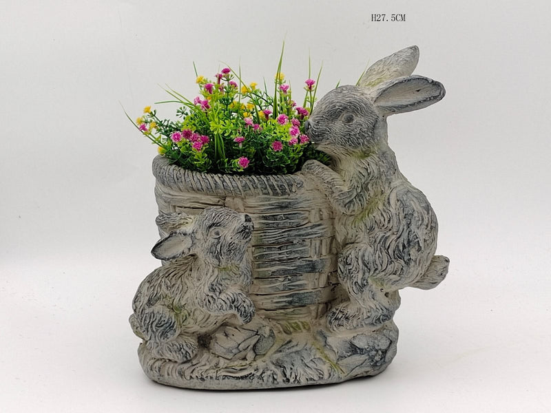 Lovers Rabbits Planter