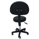 Salon Stool - Adjustable Swivel Chair with Back - Pedicure Beauty Hairdressing