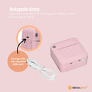 Portable Mini Printer Pink - Inkless Bluetooth Phone Pocket Thermal Printing