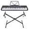 Karrera 61-Key Electronic Keyboard with LCD and Touch Response in Black CHJ-291