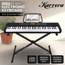 Karrera 61-Key Electronic Keyboard with LCD and Touch Response in Black CHJ-291