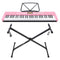 Karrera 61-Key Electronic Keyboard with LCD and Touch Response in Pink CHJ-291