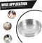 Housoutile 38cm Wok Steamer Dumpling Steamer Steaming Basket for Pot Dedicated Silver Accessories Stainless Steel Basket