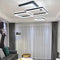 Modern Minimalist Square Pendant Light Adjustable LED Chandelier Triple Layer(corner base)