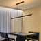 Modern Minimalist Trapezoid Pendant Light Adjustable LED Bar Light White