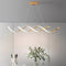 120cm Modern Minimalist Titanium Gold Pendant Light Adjustable LED Chandelier