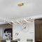 120cm Modern Minimalist Titanium Gold Pendant Light Adjustable LED Chandelier