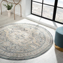 Aubre Contemporary Area Rug - Charcoal - 160x160