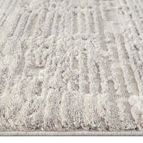 Addie Soft Pile Rug - Light Grey - 160x230