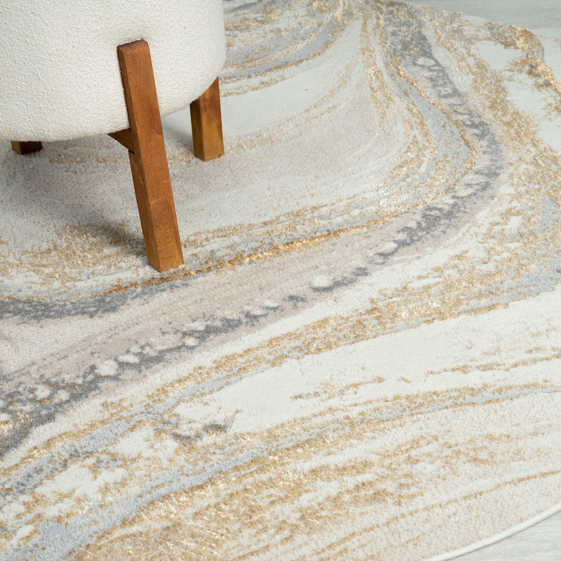 Avani Marble Rug - Sand - 240x240