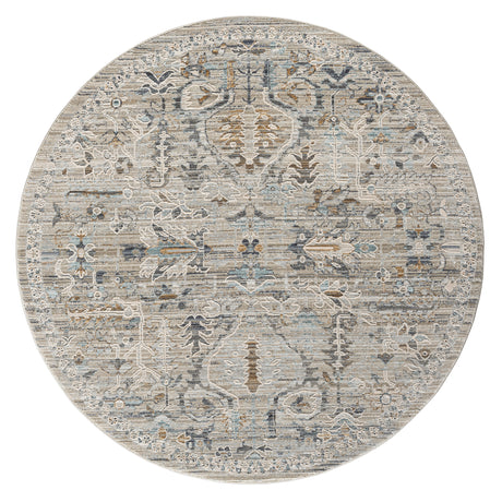 Aubre Contemporary Area Rug - Taupe - 240x240