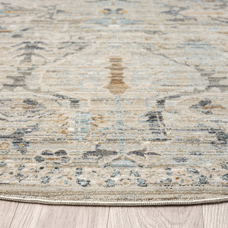 Aubre Contemporary Area Rug - Taupe - 240x240