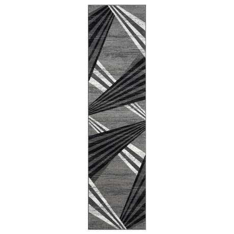 Adore Geometric Textural Rug - Grey - 240x330