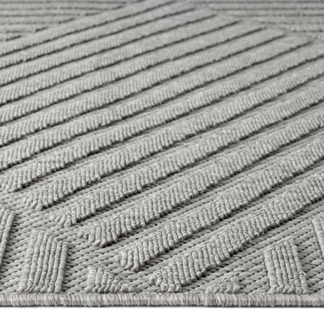 Alpha Outdoor Rug - Light Grey - 240x330