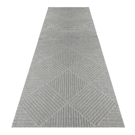 Alpha Outdoor Rug - Light Grey - 240x330