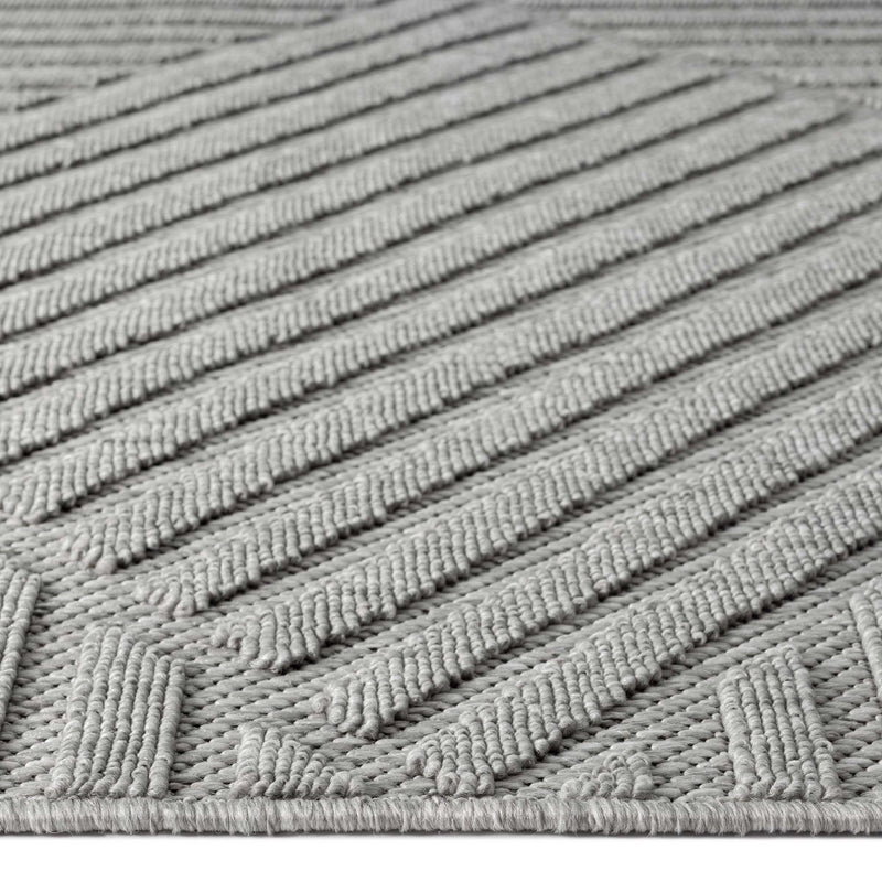 Alpha Outdoor Rug - Light Grey - 300x400