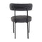 Charcoal Chic Boucle Elsa Dining Chairs