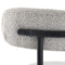 Luxe Boucle Cushioned Elsa Dining Chairs in Arctic White