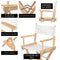 2X Director Movie Folding Tall Chair 76cm Beech WOOD HUMOR