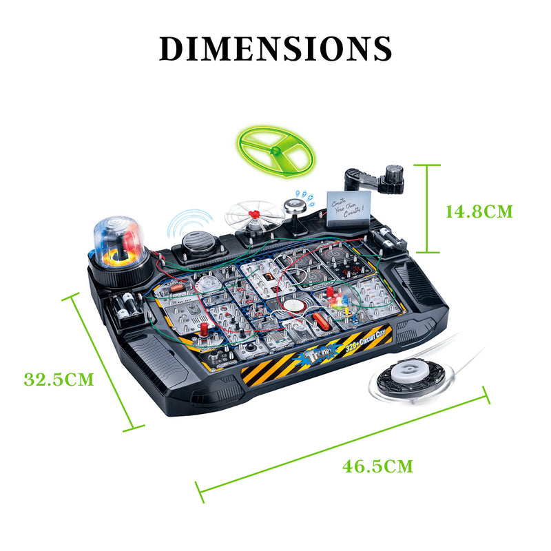 Tronex 328+ Circuit City STEM Kit Toy for Kids Educational Circuit Learning Board