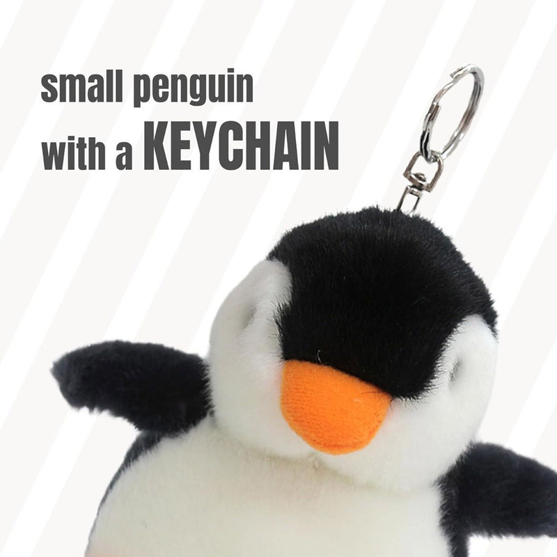 2X Plush Penguin Keychain Or Doll With Sound Activation PINK