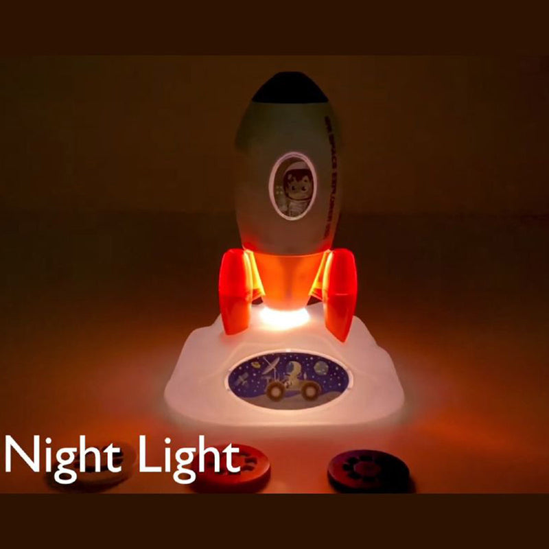 Rocket Projector Night Light Kids STEM Toy - Outer Space Planet