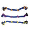 YES4PETS 3 x Dog Toy Tug-of-War Knotted Cotton Rope Pet Toy 54cm Long Chew Rope Play Dental