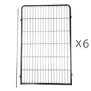 YES4PETS 6 Panel 120 cm Heavy Duty Pet Dog Cat Rabbit Playpen Fence