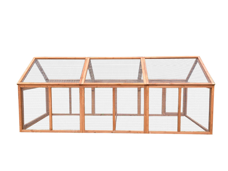 YES4PETS 250 CM Large Chicken Coop Cat Run Guinea Pig Cage Villa Extension Rabbit Hutch House Pen