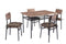 YES4HOMES 5 Piece Kitchen Dining Room Table and Chairs Furniture With Cushion Mat