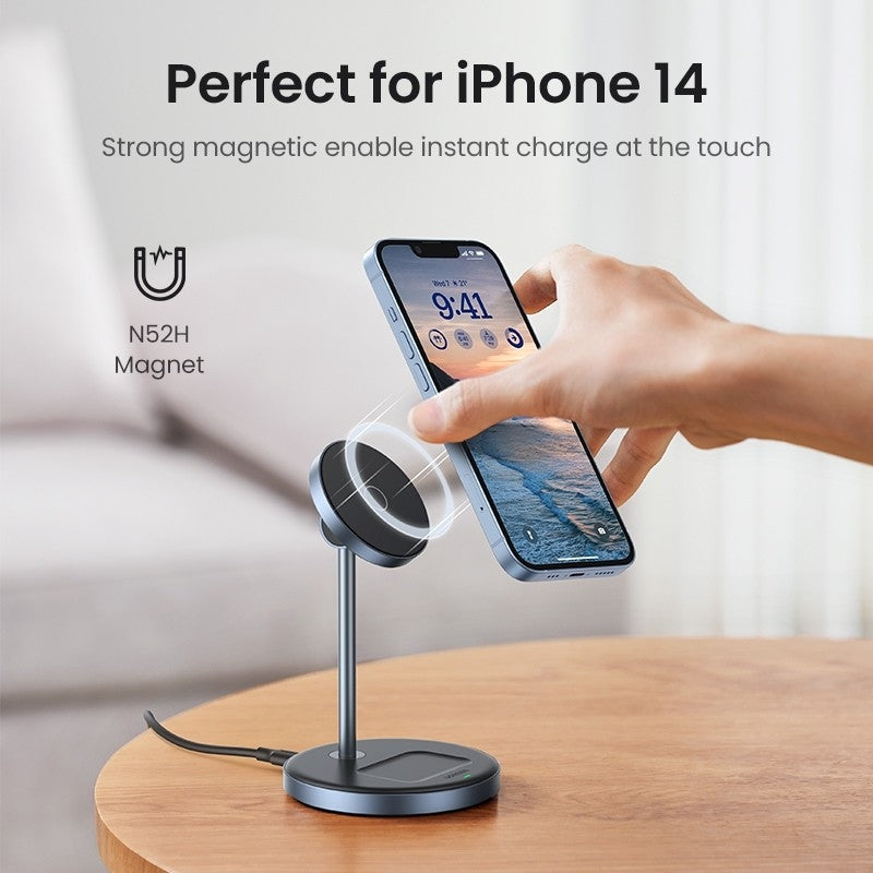 UGREEN 90668 2-in-1 Magnetic Wireless Charging Station