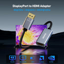 BENFEI 4K DisplayPort to HDMI Adapter, (2K 60Hz, 1080p 120Hz) Uni-Directional Display Port to HDMI Monitor Converter