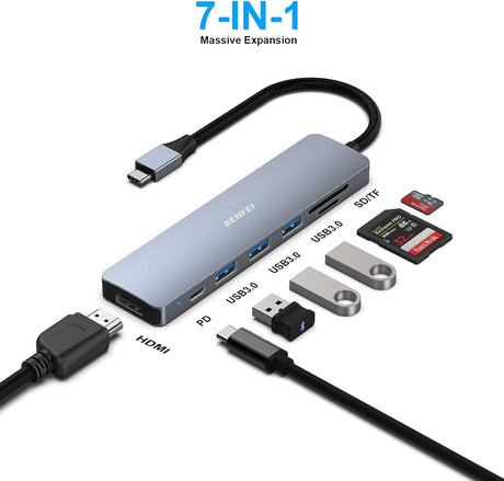 BENFEI USB C HUB 7-in-1