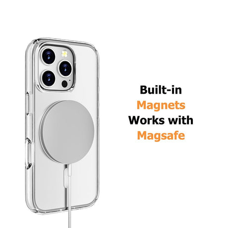 Ultimake Shockproof Transparent Magsafe Cover Case for iPhone 16