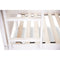 Zinnia Single Bunk Bed Frame Solid Rubber Timber Wood Loft Furniture - White