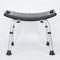 Yippee Adjustable Curved Shower Stool Seat - Black