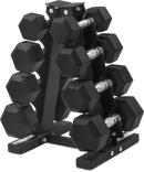 CORTEX Hex Dumbbell 56kg Set with Stand (4, 6, 8, 10kg Pairs)