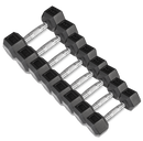 CORTEX Hex Dumbbell 56kg Set with Stand (4, 6, 8, 10kg Pairs)