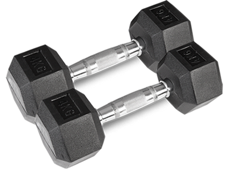 CORTEX Hex Dumbbell 56kg Set with Stand (4, 6, 8, 10kg Pairs)