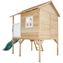 Lifespan Kids Archie Elevated Cubby House with Green Slide