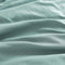 CleverPolly Vintage Washed Microfibre Sheet Set with 1 Pillowcase - Seafoam - Single