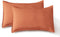 CleverPolly Vintage Washed Microfibre Sheet Set with 1 Pillowcase - Terracotta - Single