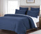 CleverPolly 100% Premium Waffle Microfibre Quilt Cover Set (3Pcs) - Indigo - Double